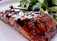Lachsfilet mit Balsamico - Glasur