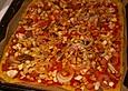Polenta - Gem&uuml;seschnitten im Pizzaformat