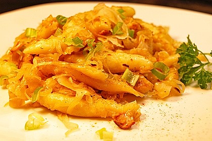 Schupfnudeln mit Sauerkraut und Speckwürfeln 19