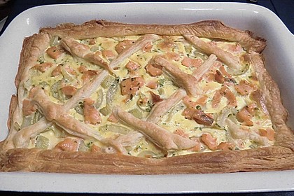 Blätterteigquiche mit Fenchel und Räucherlachs 2