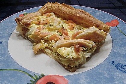 Blätterteigquiche mit Fenchel und Räucherlachs 5