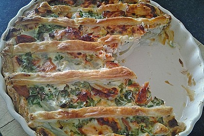 Blätterteigquiche mit Fenchel und Räucherlachs 1