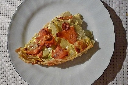 Blätterteigquiche mit Fenchel und Räucherlachs 7