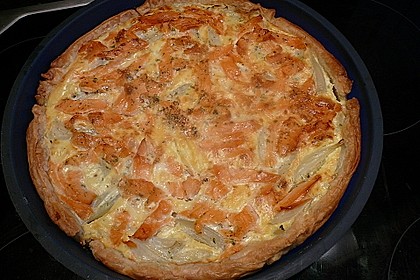 Blätterteigquiche mit Fenchel und Räucherlachs 6