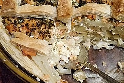 Blätterteigquiche mit Fenchel und Räucherlachs 11