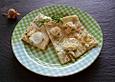 Rhabarberkuchen  mit Ziegenk&auml;se vom Blech