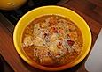 &Uuml;berbackene Zwiebelsuppe mit Cro&ucirc;tons