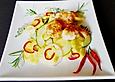 Scharfer Ananas - Gurken - Salat mit Kokos - Garnelen