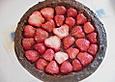 Maulwurf-Torte mit Erdbeeren