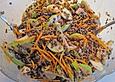 Linsensalat mit H&auml;hnchen, M&ouml;hren & &Auml;pfeln