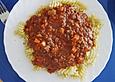 Bolognese Sauce mit Soja - Spiralen