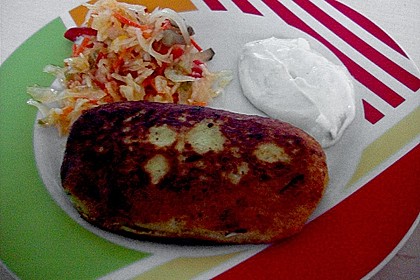 Kartoffelfrikadellen gefüllt mit Schafskäse 43
