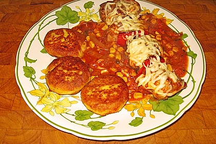 Kartoffelfrikadellen gefüllt mit Schafskäse 22