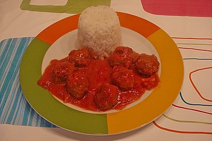 Hackb&auml;llchen mit Zigeunersauce 3