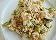 Blumenkohlsalat mit Erbsen