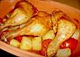 H&auml;hnchen - Tomaten - Zwiebel - Kartoffel - Topf