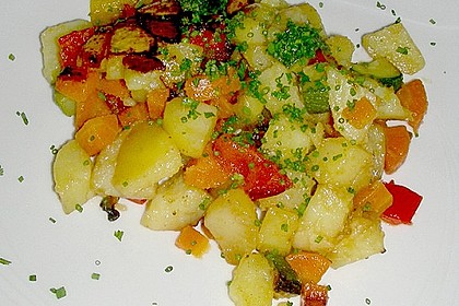 Gemischte Bratkartoffeln mit Gem&uuml;se 1