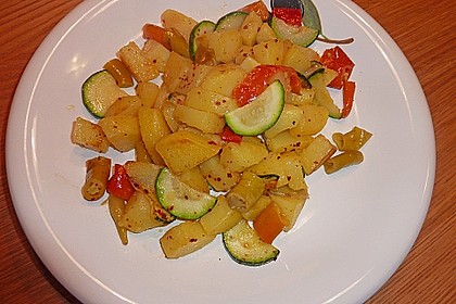 Gemischte Bratkartoffeln mit Gem&uuml;se 5