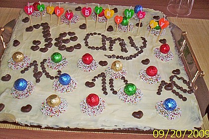 Fabis 15. Geburtstags - Browniekuchen 1