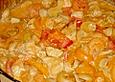 Putengeschnetzeltes mit Champignons, Paprika, Tomaten und Sherry