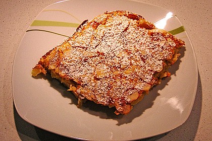 Blechpfannkuchen mit Äpfeln