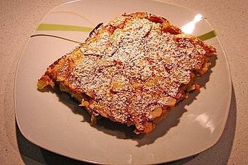 Blechpfannkuchen mit Äpfeln