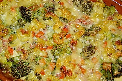Makkaroni - Schinken - Auflauf mit Gem&uuml;se 2