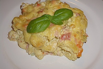 Makkaroni - Schinken - Auflauf mit Gem&uuml;se 3