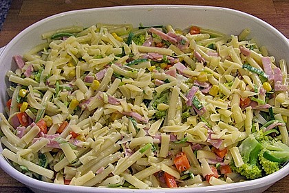 Makkaroni - Schinken - Auflauf mit Gem&uuml;se 4