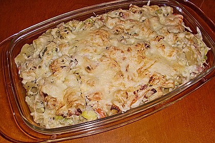Makkaroni - Schinken - Auflauf mit Gem&uuml;se 6