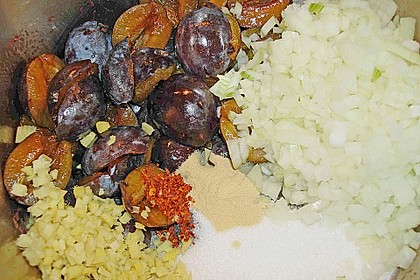 Zwetschgenchutney mit Orangen 5