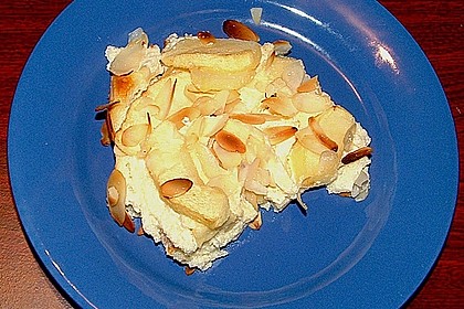 Grie&szlig; - Quark - Auflauf mit Mandel - Zucker - Kruste