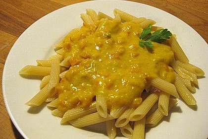 K&uuml;rbis - Gorgonzola - Sauce 2