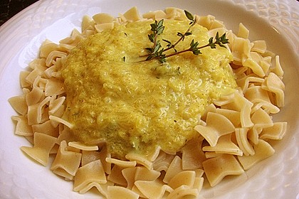 K&uuml;rbis - Gorgonzola - Sauce 4
