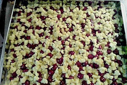 Jockels Kirsch - Marzipan - Streuselkuchen vom Blech