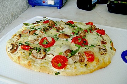 Vegetarischer Flammkuchen