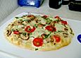 Vegetarischer Flammkuchen