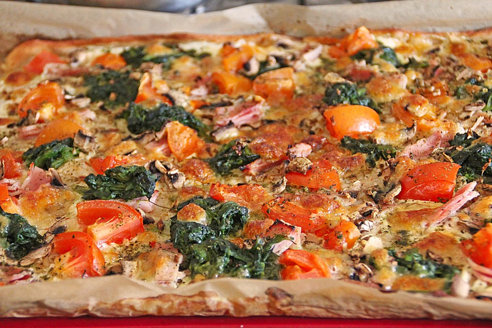 Vegetarischer flammkuchen