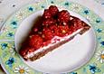 Feiner Schokoladenkuchen mit Himbeeren