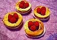 Himbeer - K&auml;sekuchen - Muffins