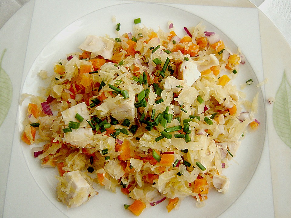 Sauerkraut - Salat mit Hähnchenbrust (Rezept mit Bild) | Chefkoch.de