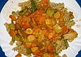 Curry - Vollkorn - Fusilli zu Sauce 'Neapoletana'