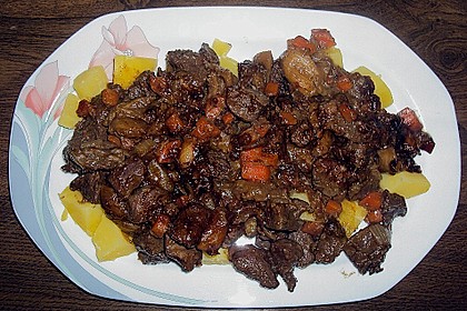 Wildgulasch mit Feigen - Senf - So&szlig;e 1