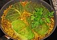 Wirsingrouladen mit Bulgur