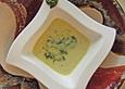 Kartoffelsuppe mit Rucola - Pesto