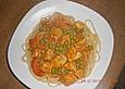 Spaghetti in Paprikaso&szlig;e mit H&auml;hnchen