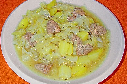Spitzkohl - Eintopf mit  Entenbrust