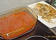 Brathuhn mit Paprikaschoten und Champignons