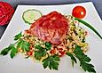 Bulgursalat mit Ziegenk&auml;setalern