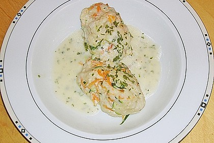 Gemüsenockerl mit Kräutersauce 13